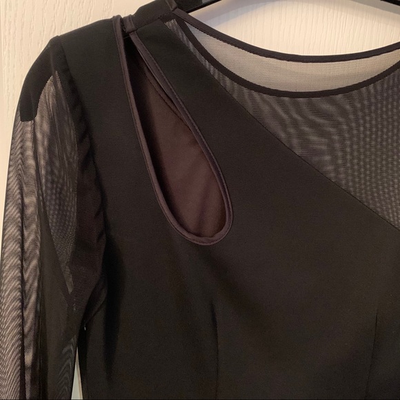 Black cocktail dress with sheer detailing - Picture 4 of 4